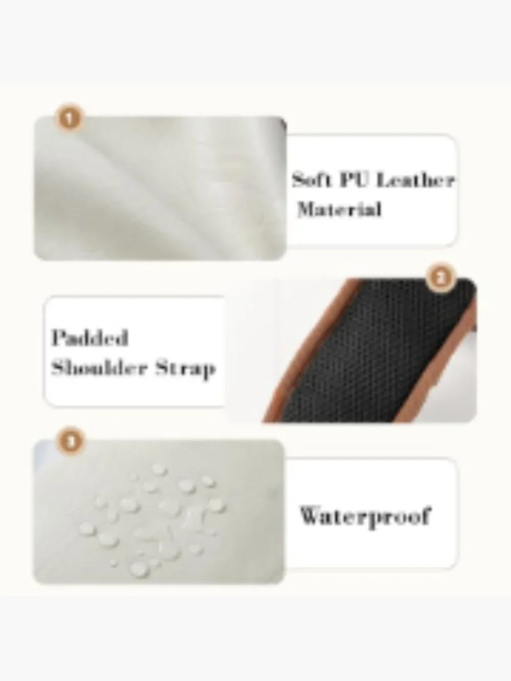 Women's Vegan Leather Crossbody Sling Bag RFID Anti-Theft Zipper Purse_7
